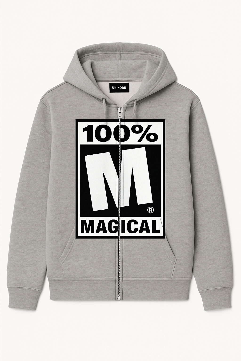 M MAGICAL GREY HOODIE