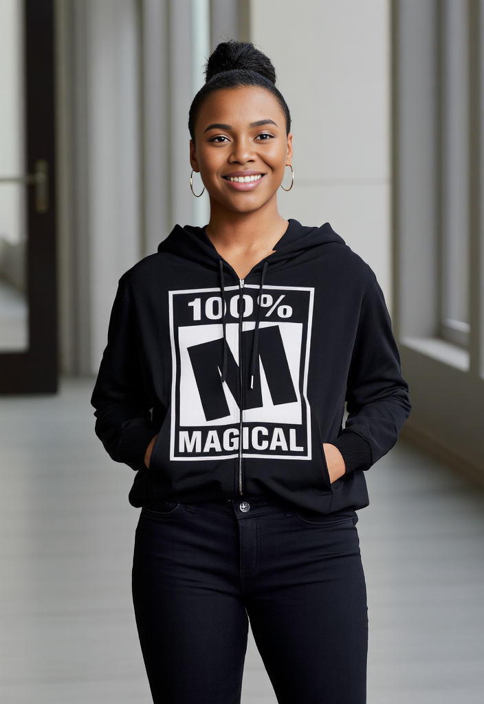 M MAGICAL BLACK HOODIE