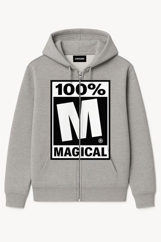 M MAGICAL GREY HOODIE